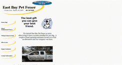 Desktop Screenshot of eastbaypetfence.com