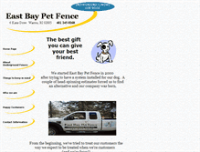 Tablet Screenshot of eastbaypetfence.com